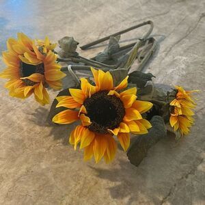 Faux Sunflower Sprays